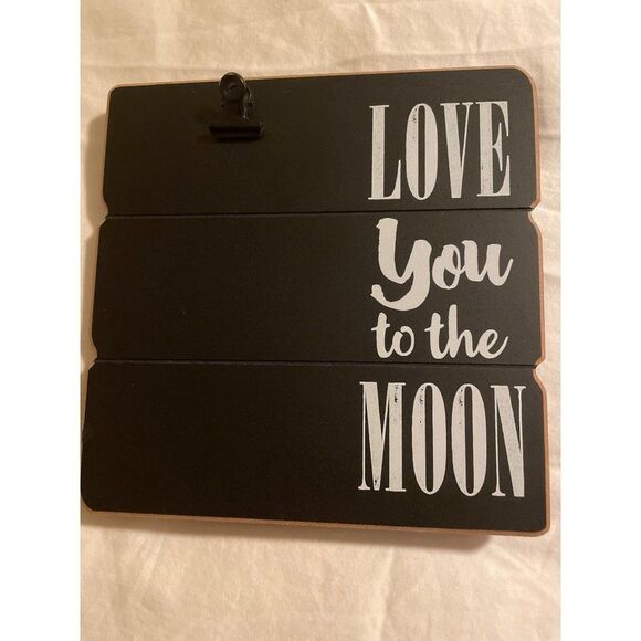 Kohl’s Love You to the Moon slats & clip photo display - Picture 1 of 8